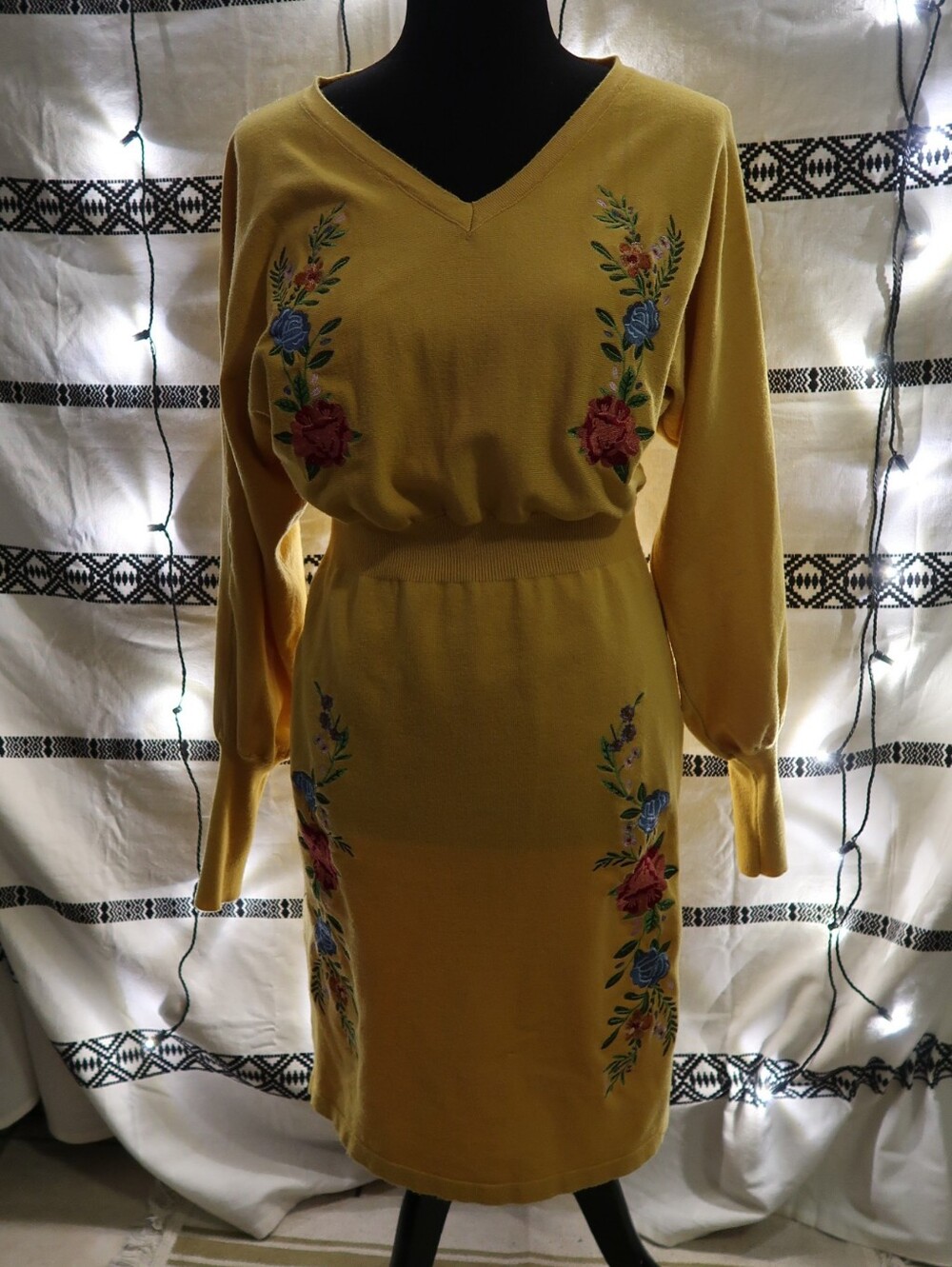 Yellow Frida Kahlo Dress